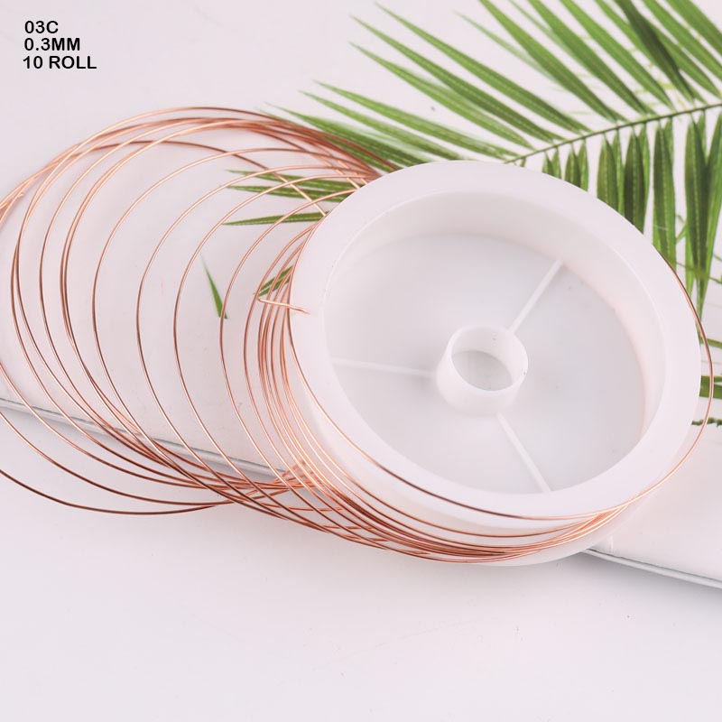 WIRE 0.3MM COPPER (10 ROLL) (03C) - GIFT TO LOVE
