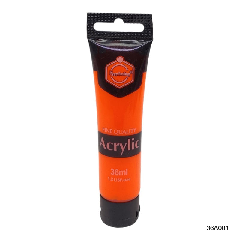 Gift To Love | Acrylic Paint Tube | Color : Orange | Size : 36 Ml | Code : 36A001