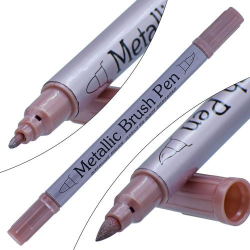 Gift To Love | Brush Metallic Pen Twin Tip Rose Gold | Code : 562S-RGD