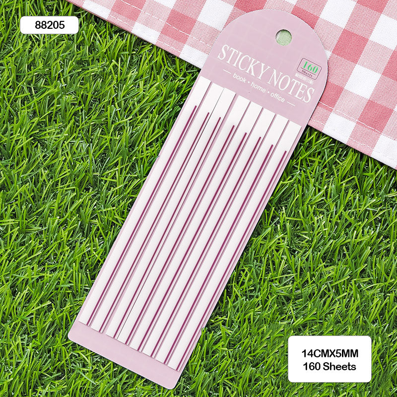 Gift To Love | Sticky Notes | Color : Pink | Size : 14 Cm X 5 Mm | Pcs : 8 Stripe | Code : 88205