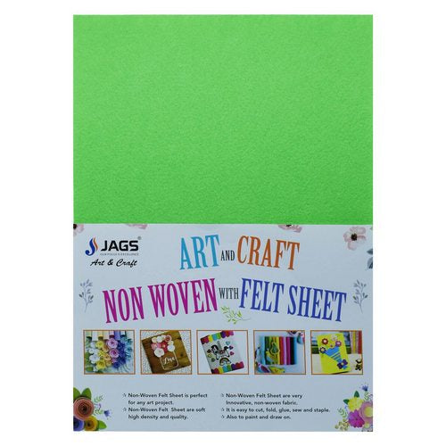 Gift To Love | A4 Nonwoven Felt 10 Sheet Green (11526) | Code : ANFSGN13