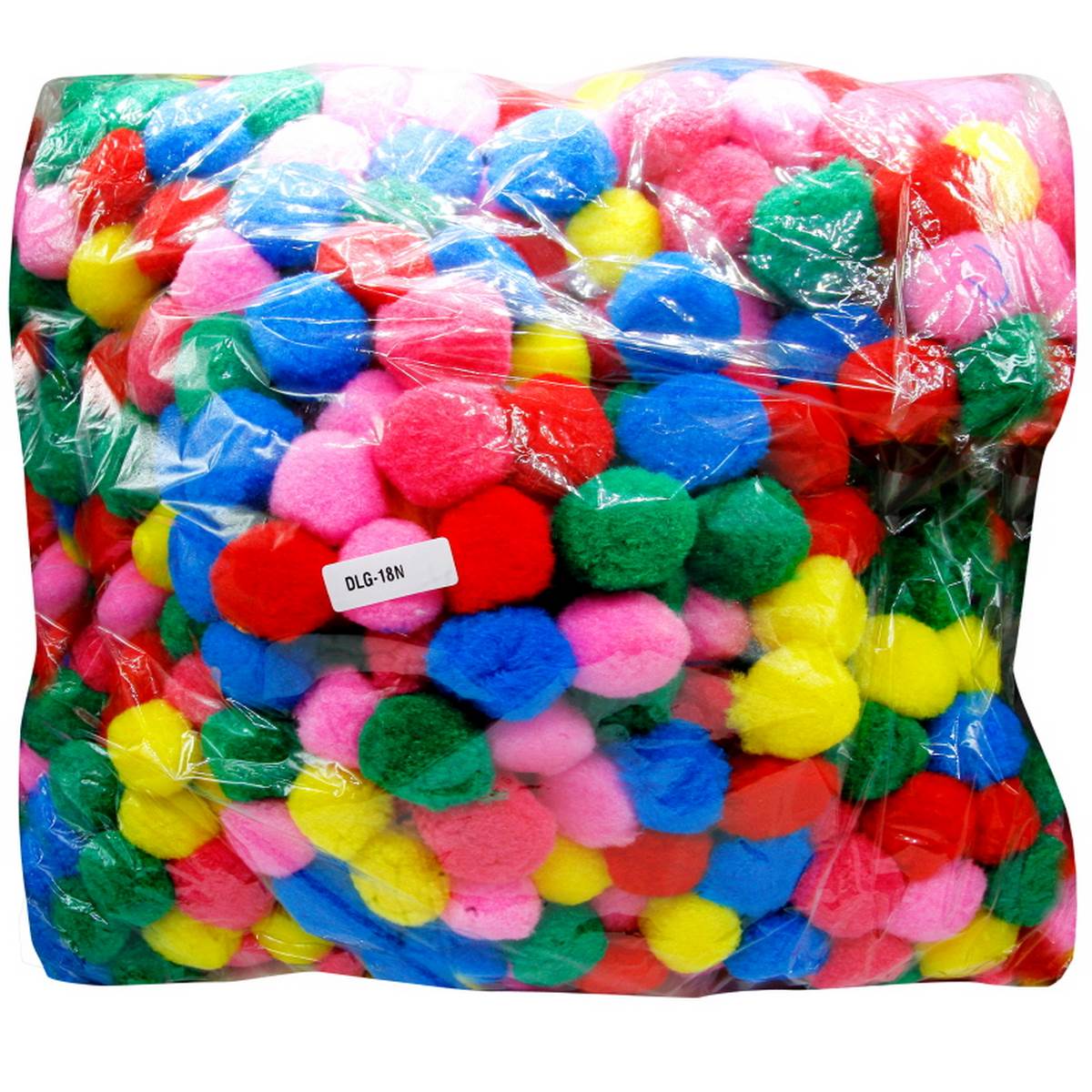 उपहार जिसे करें प्यार | पोम पोम बॉल | रंग: पेस्टल रंग | साइज़: 4 सेमी | पीस: 500 पीस | कोड: DLG-18N
