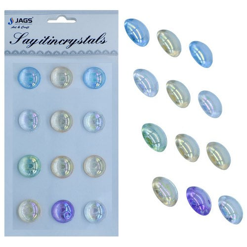 Gift To Love | Sticker Crystal Round Star Multi Colour | Code : JB58-D
