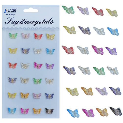 Gift To Love | Sticker Crystal Butterfly Multi Colour | Code : JB58-S