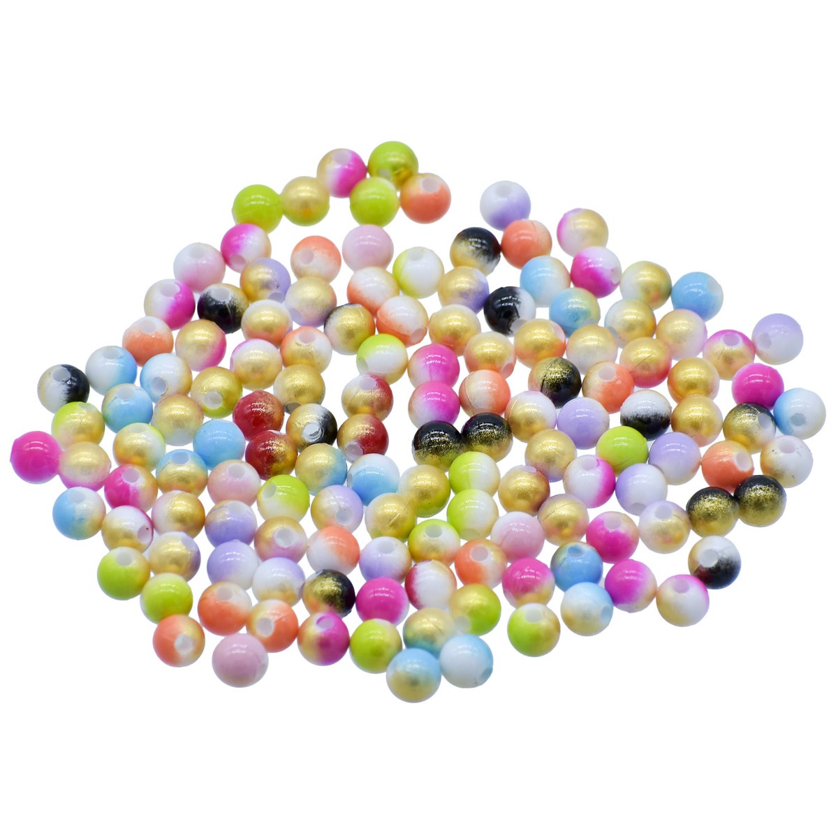 Gift To Love | Beads Matte Rainbow | Color : Multicolour | Size : 6 Mm | Pcs : 20 Gsm | Code : JBMC6MM