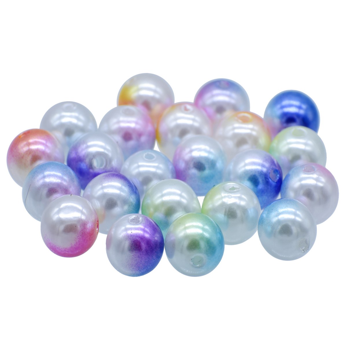 Gift To Love | Beads Pastel Rainbow | Color : Multicolour | Size : 12 Mm | Pcs : 20 Gsm | Code : JBRT12MM