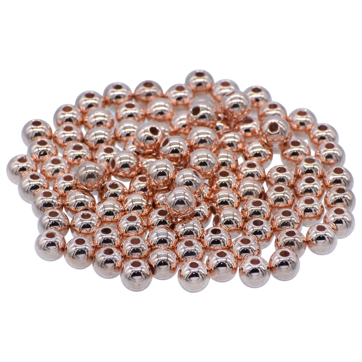 Gift To Love | Craft Beads Round | Color : Copper | Size : 8 Mm | Pcs : 25 Gsm | Code : JCBCR8MM