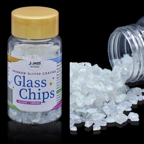 Gift To Love | Jags Colour Coating Glass Chips 100 Gram Rainbow Glit | Code : JCCG02