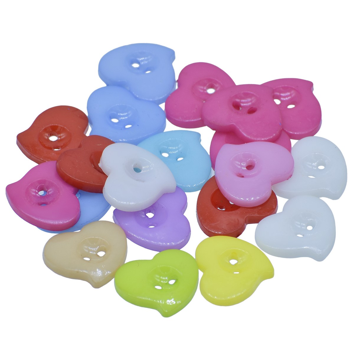 Gift To Love | Decorative Button Heart | Size : 28 L | Pcs : 20 Pcs | Code : JCDBP10