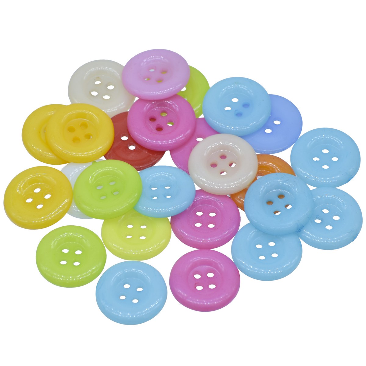 Gift To Love | Craft Decorative Button Round | Size : 28L | Pcs : 25 Pcs | Code : JCDBP30
