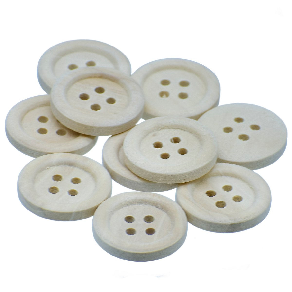Gift To Love | Decorative Button Round | Size : 20 Mm | Pcs : 10 Pcs | Code : JCDBR20MM