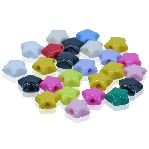 Gift To Love | Jags Beads Star Shape Multicolour 20Gram | Code : JCPP19