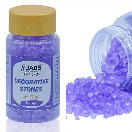Gift To Love | Jags Decorative Stones For Craft 150 Gram Purple | Code : JDSF05