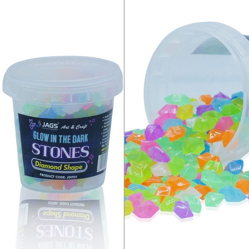 Gift To Love | Jags Glow In The Dark Diamond Rocks Shape 100 Gram | Code : JGIT01