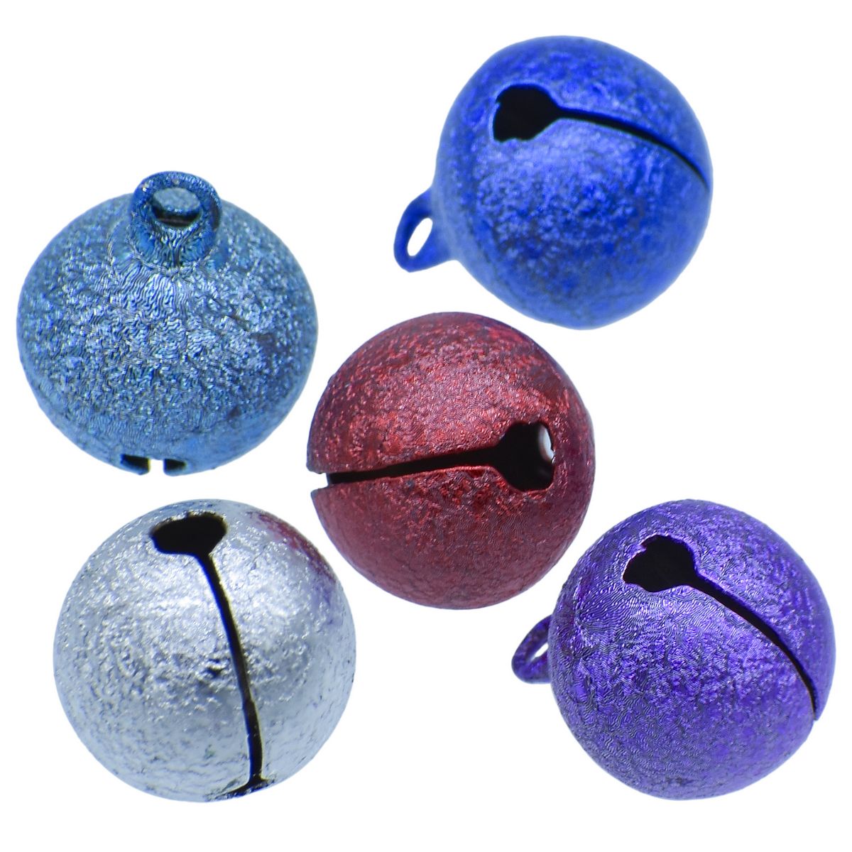 Gift To Love | Mini Metal Bells | Color : Dark Polish | Size : 16 Mm | Pcs : 5 Pcs | Code : JMMB21