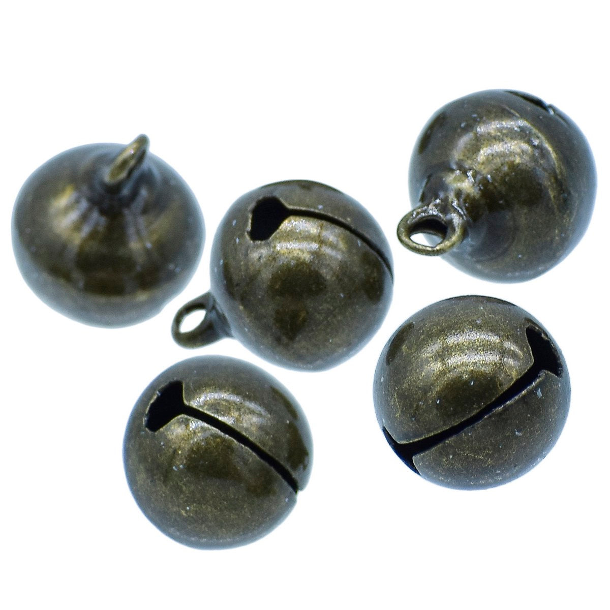Gift To Love | Mini Metal Bells | Color : Bronze | Size : 12 Mm | Pcs : 5 Pcs | Code : JMMB37