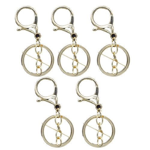 Gift To Love | Key Chain Fitting Rose Gold With Hook 5Pcs | Code : KF5PCRG