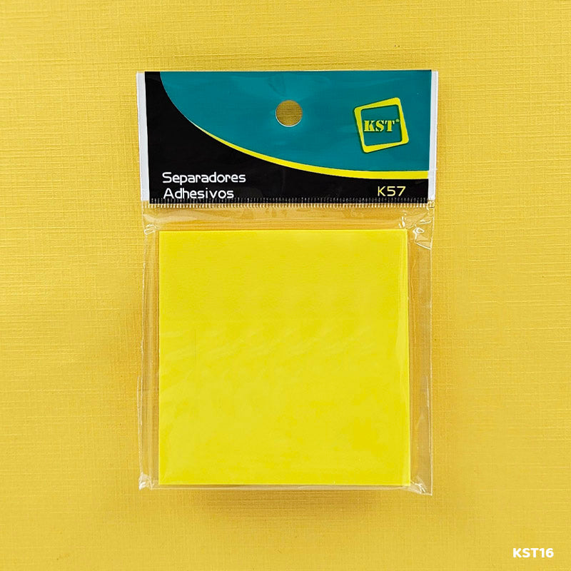 Gift To Love | Sticky Note Plastic | Color : Yellow | Size : 3 X 3 | Code : KST16