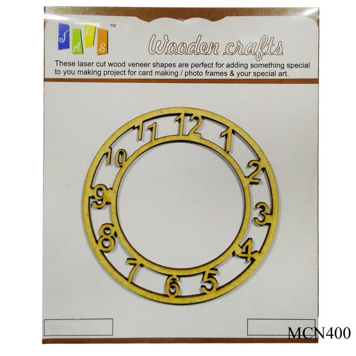 Gift To Love | Mdf Clock Number | Size : 4 Inch | Code : MCN400