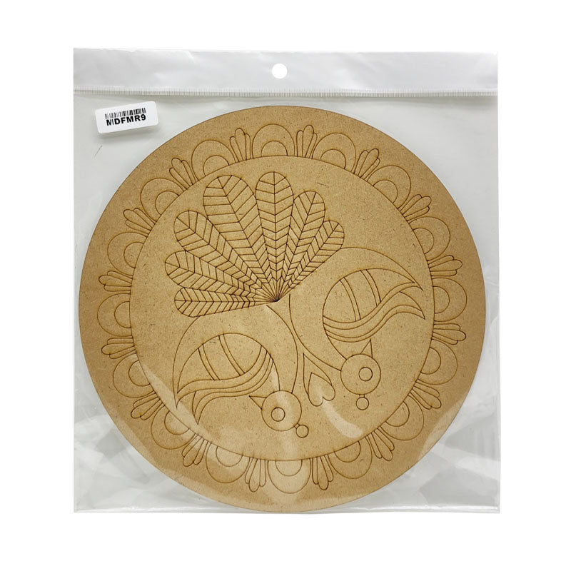 Gift To Love | Mdf Cutout Mandala Engrave | Size : 3 Mm X 10 Inch | Code : MDFMR9