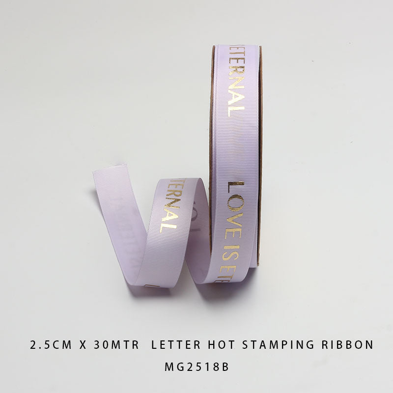 Gift To Love | Korea Ribbon Love Is Eternal | Size : 1 Cm X 30 Mtr | Code : MG2518B