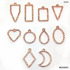 Gift To Love | Bezels Mix Shape | Color : Rose Gold | Pcs : 10 Pcs | Code : MG256A3