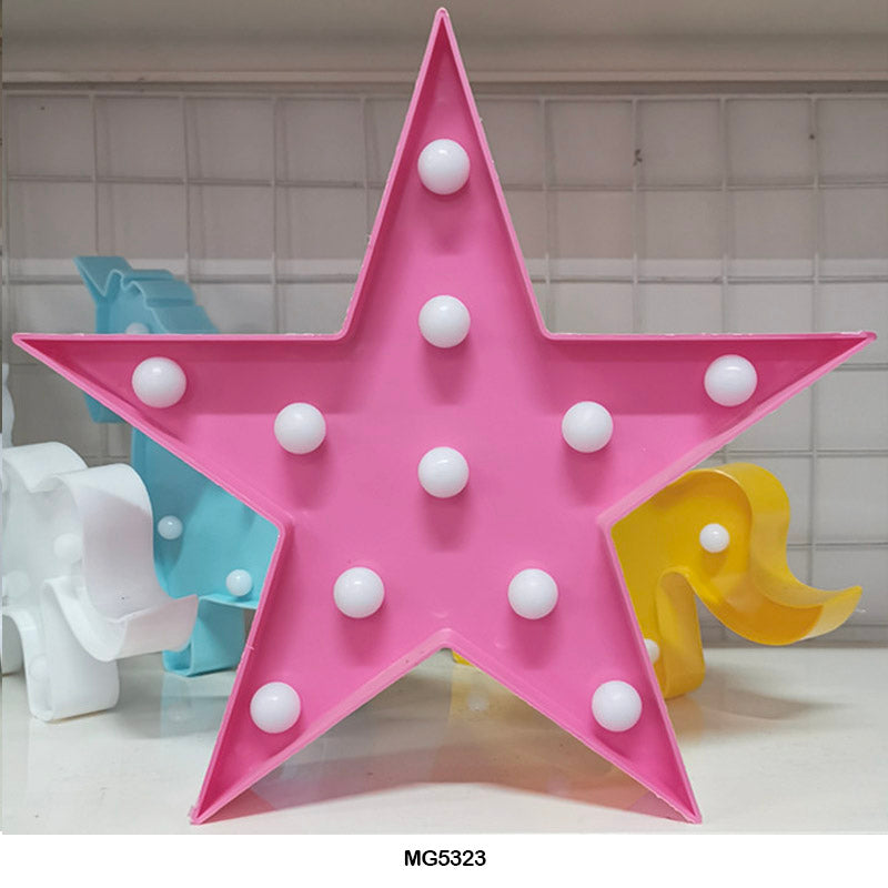 Gift To Love | Star Shape Led Box | Color : Pink | Code : MG5323
