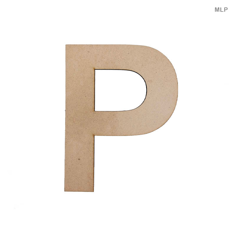 Gift To Love | Mdf Letter P | Size : 6 Inch | Code : MLP