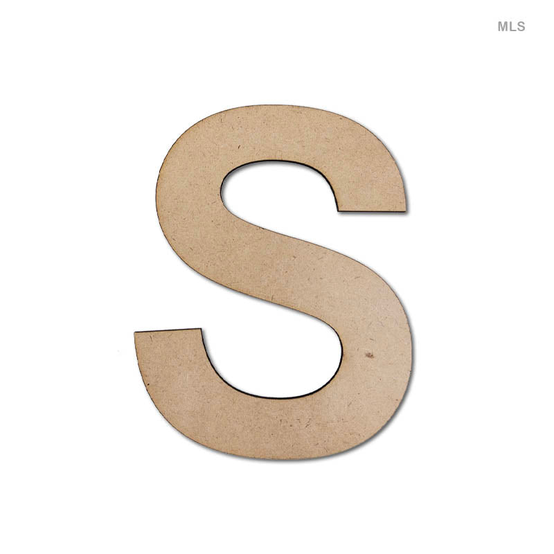 Gift To Love | Mdf Letter S | Size : 6 Inch | Code : MLS