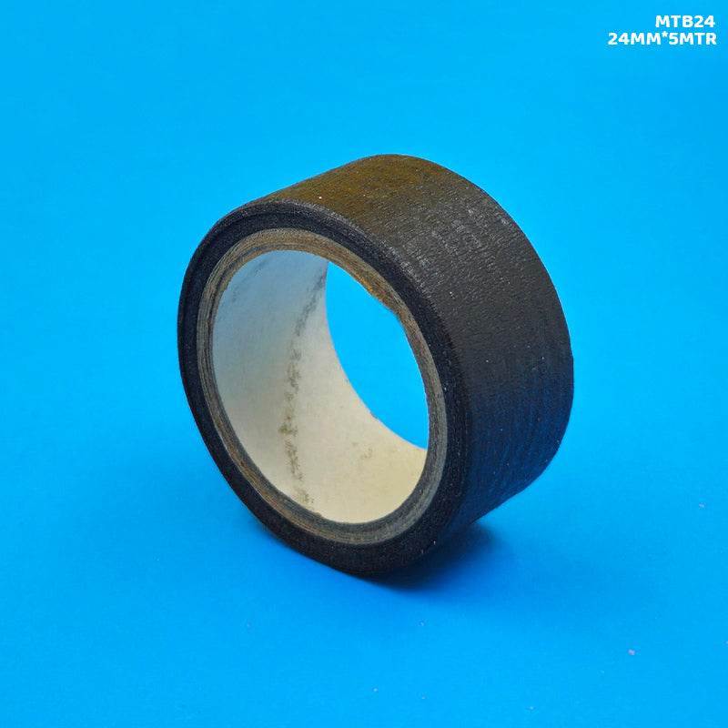 Gift To Love | Masking Tape | Color : Black | Size : 24 Mm X 5 Mtr | Code : MTB24
