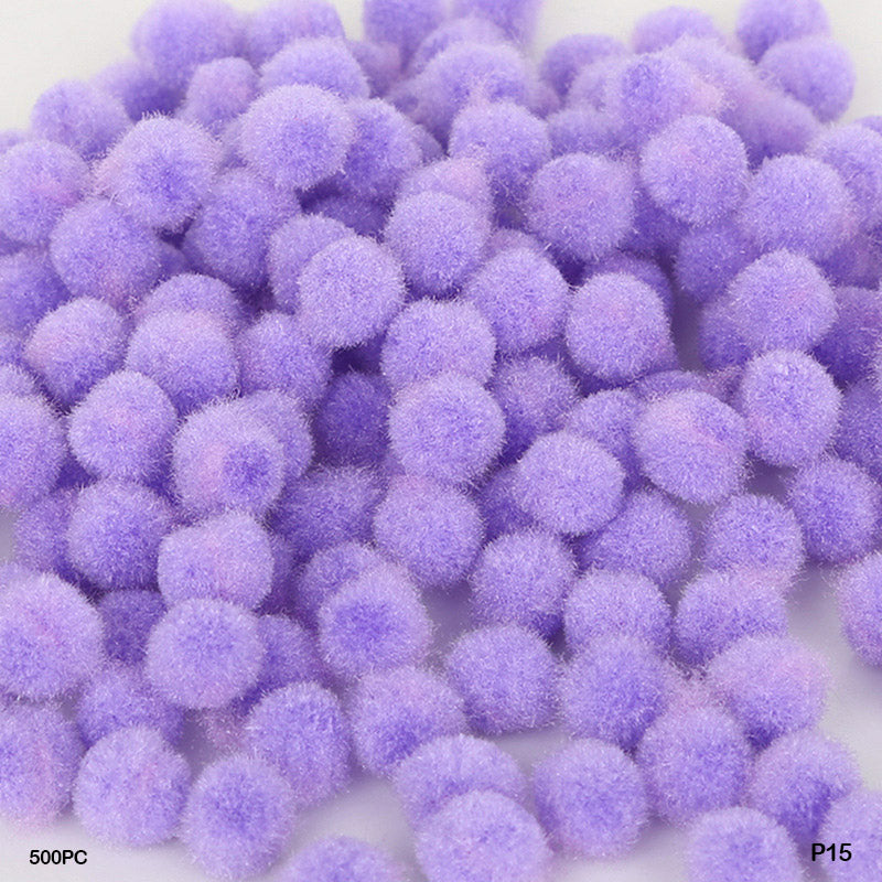 Gift To Love | Pompom Plain Medium | Color : Light Purple | Size : 2Cm | Pcs : 500 Pcs | Code : P15