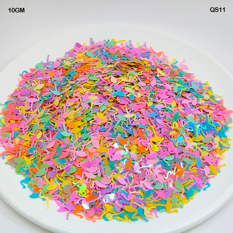 Gift To Love | Flemingo Sequins | Size : 10-20 Mm | Pcs : 10 Gm | Code : QS11