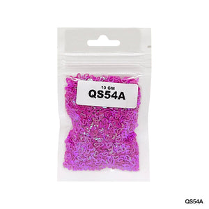Gift To Love | Heart H Sequins | Color : Dark Pink | Size : 4 Mm | Pcs : 10 Gm | Code : QS54A