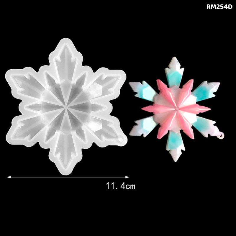 Gift To Love | Silicone Christmas Mould Star Flakes | Size : 4.5 Inch | Code : RM254D