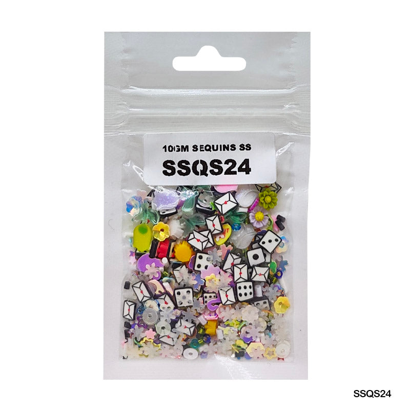 Gift To Love | Sequins | Color : Multi | Pcs : 10 Gm | Code : SSQS24