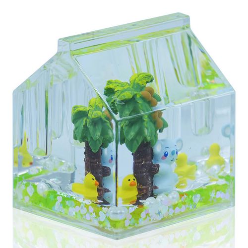 Gift To Love | Paper Weight Liquid With Pen Container Hut | Code : SY152PW