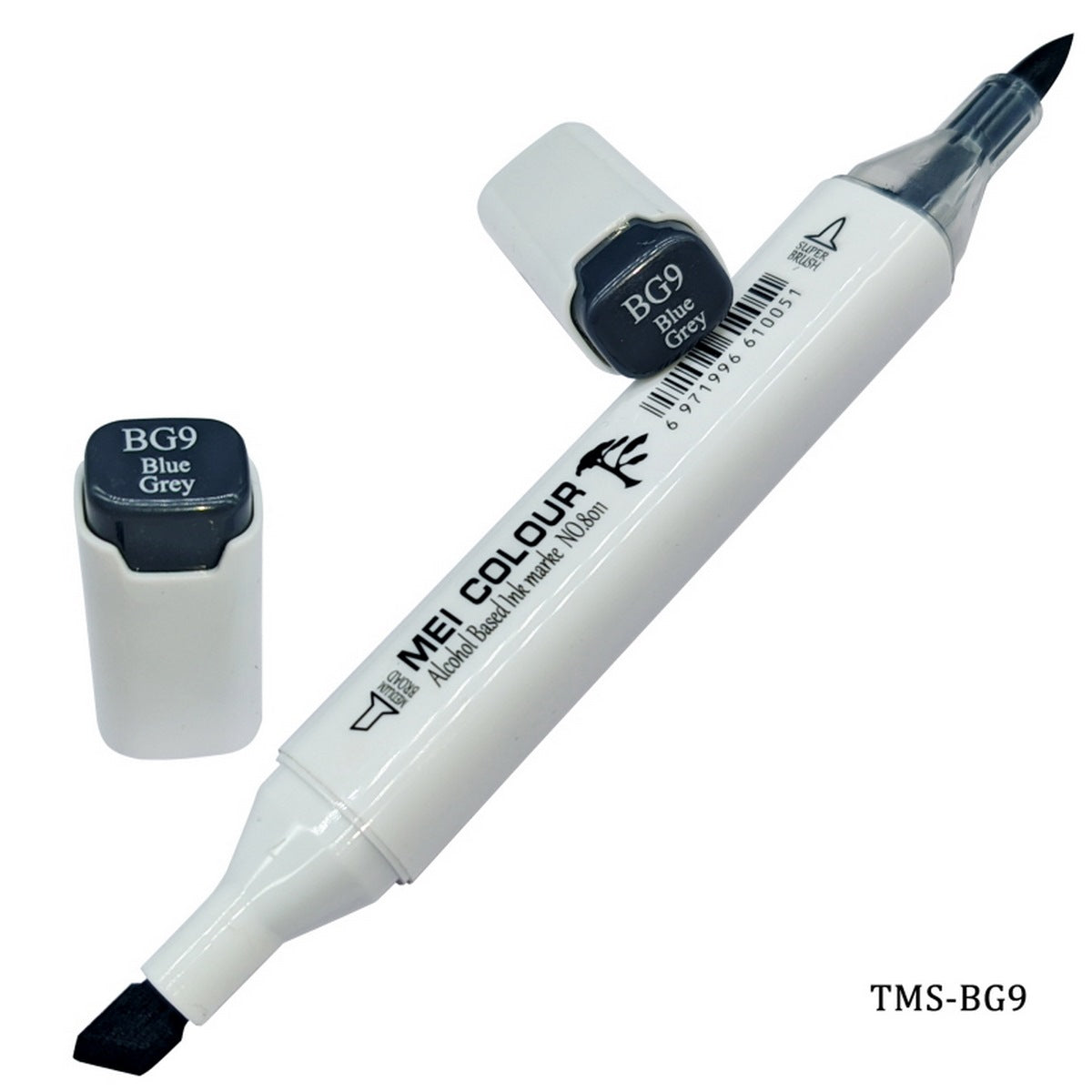 Gift To Love | Touch Marker Soft 2 In 1 Pen | Color : Blue Grey | Code : TMS-BG9