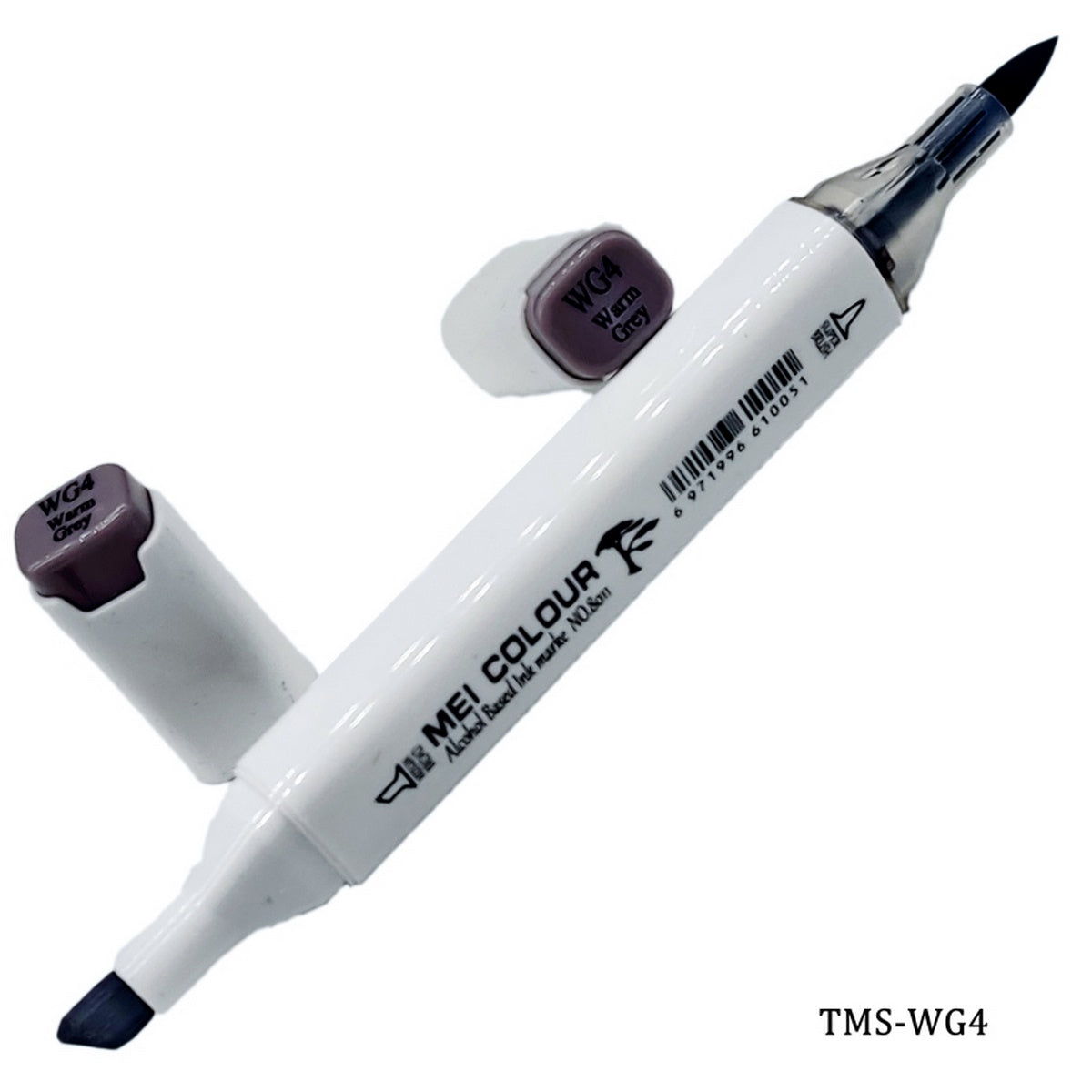 Gift To Love | Touch Marker Soft 2 In 1 Pen | Color : Warm Grey | Code : TMS-WG4