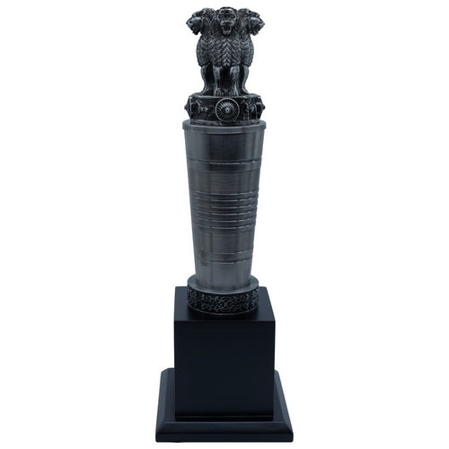 Gift To Love | Desktop Metal Ashoka Pillar Black | Code : TT1196B
