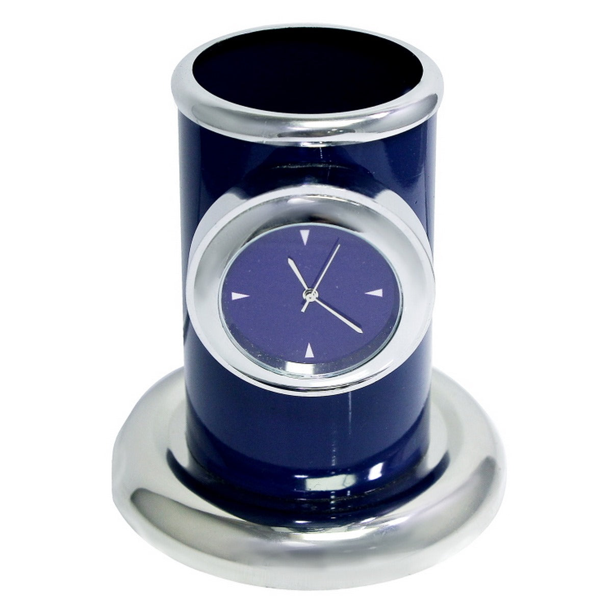 Gift To Love | Table Pen Stand With Watch | Color : Blue | Code : TT498BL
