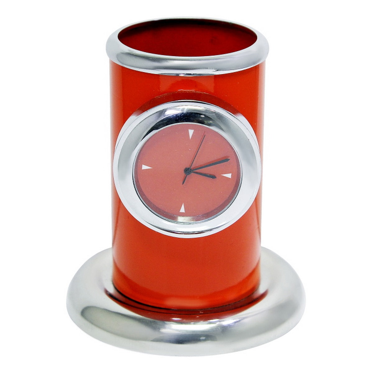 Gift To Love | Table Pen Stand With Watch | Color : Orange | Code : TT498OE