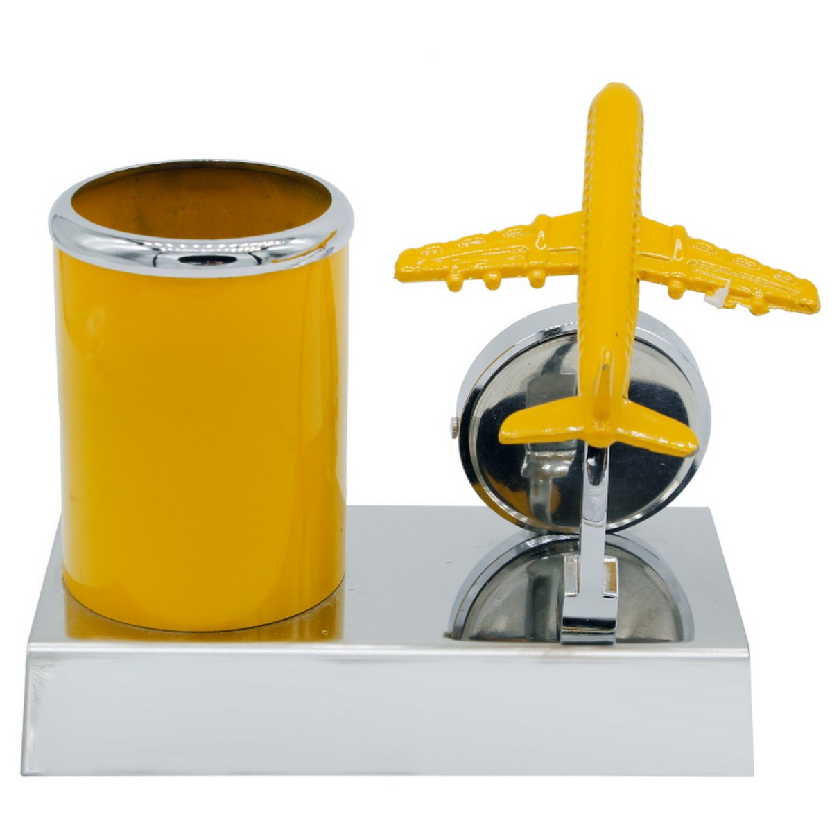 Gift To Love | Pen Stand With Watch With Air Craft | Color : Smiley | Code : TT525SY