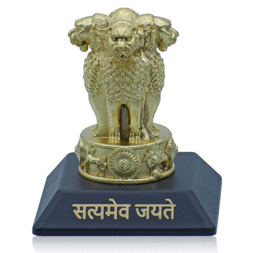 Gift To Love | Desktop Metal Ashoka Stamp 6CM Gold | Code : TT738G