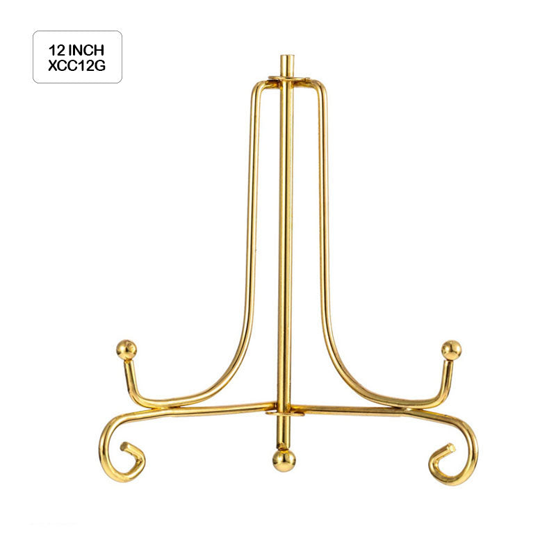 Gift To Love | Frame Holder Display Stand Iron | Color : Gold | Size : 12 Inch | Code : XCC12G
