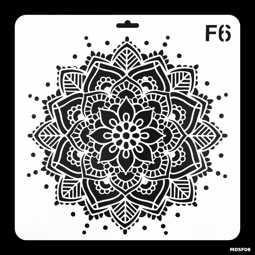 Mandala Design Stencil