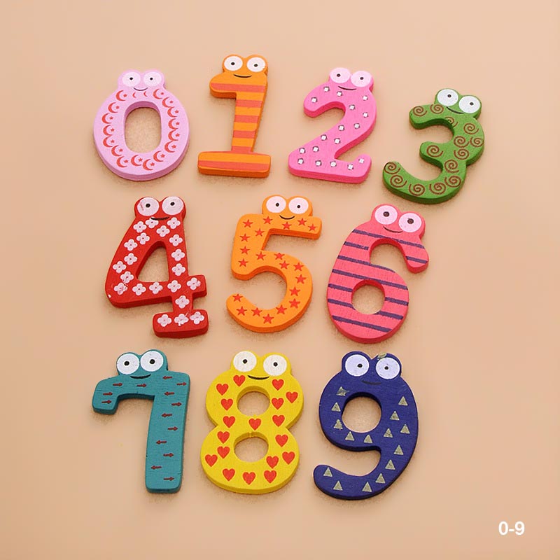 Gift To Love | Wooden Magnet Number | Code : 0-9