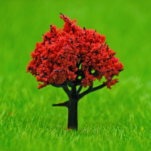 Gift To Love | Artificial Miniature Red Colour Tree 1pcs | Code : 001-40RD