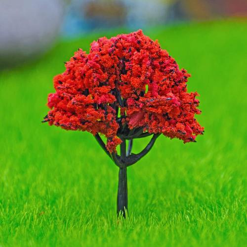 Gift To Love | Artificial Miniature Red Colour Tree 1pcs | Code : 001-60RD