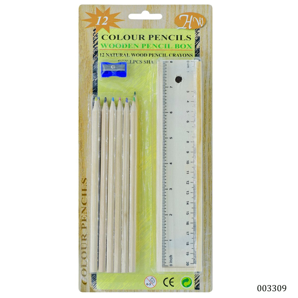 Gift To Love | Wooden Pencil Colour | Pcs : 12 Pcs Set | Code : 3309