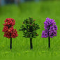 Gift To Love | Artificial Miniature Tree Mix Colour 3 Pcs | Code : 011-40MC